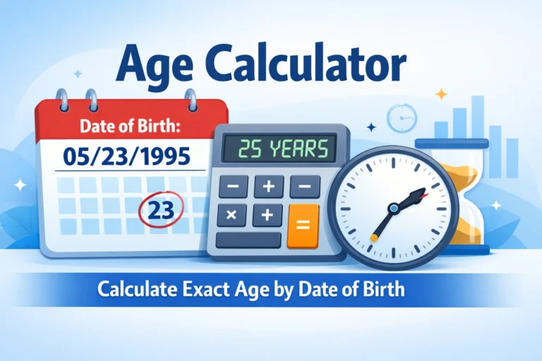 Age Calculator – Calculate Age by Date of Birth
