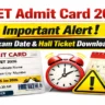 ctet admit card download