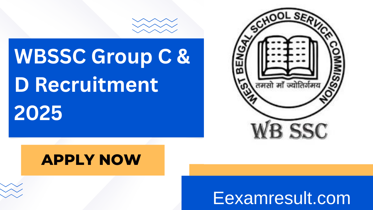 WBSSC Group C and D Recruitment 2025 : Vacancy Details