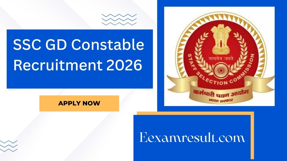 SSC GD Constable Recruitment 2026 Apply Online – Notification, Eligibility, Last Date