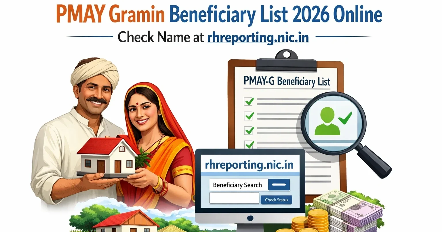 PMAY Gramin Beneficiary List 2026 Online – Check Name at rhreporting.nic.in