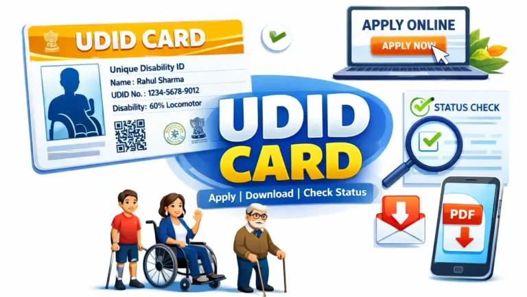 UDID Card 2026: Apply Online, Download PDF, Check Status & Benefits