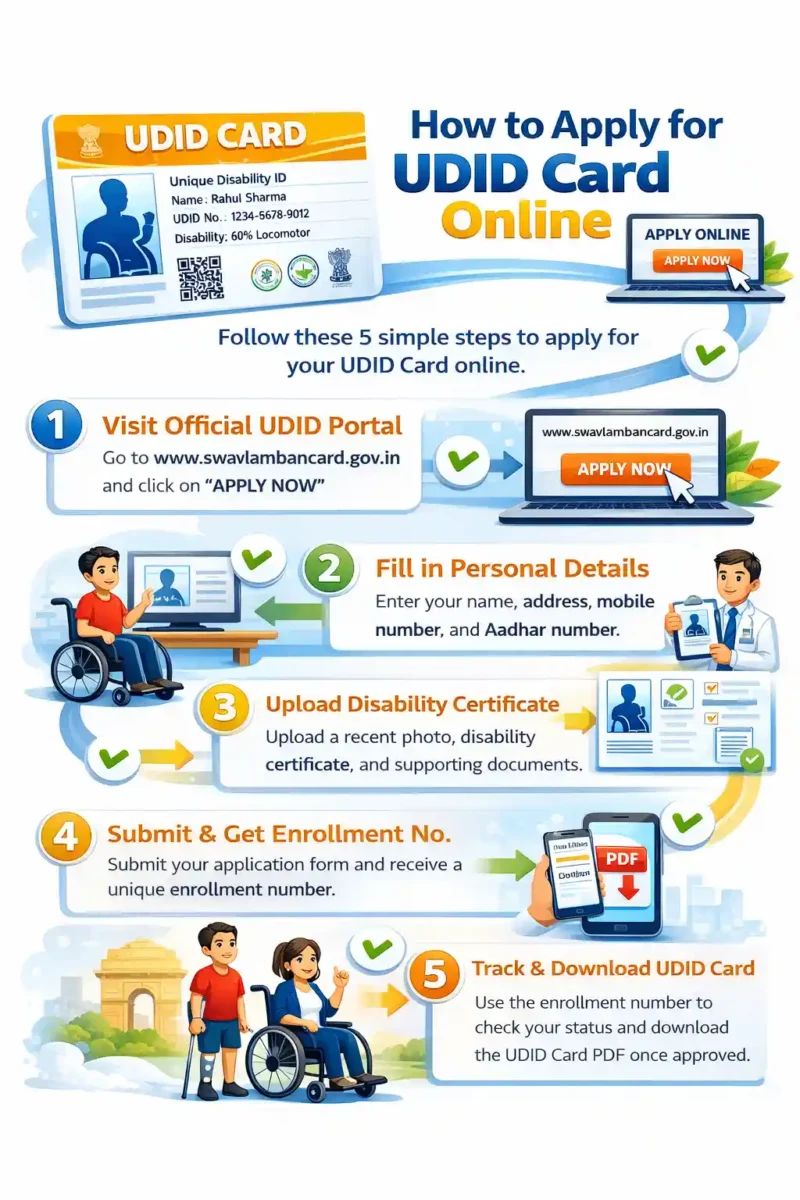 how to apply udid card online