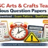 HSSC Arts and Crafts Teacher Previous Question Papers