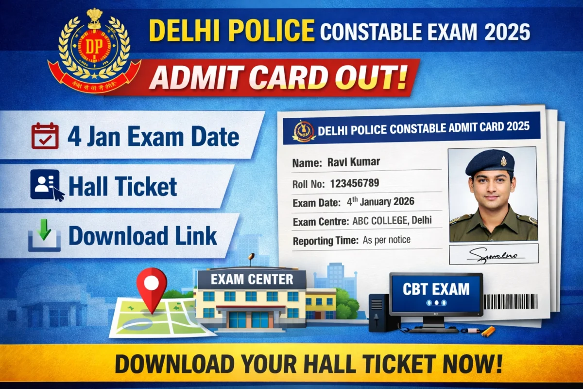 delhi police constable admit card