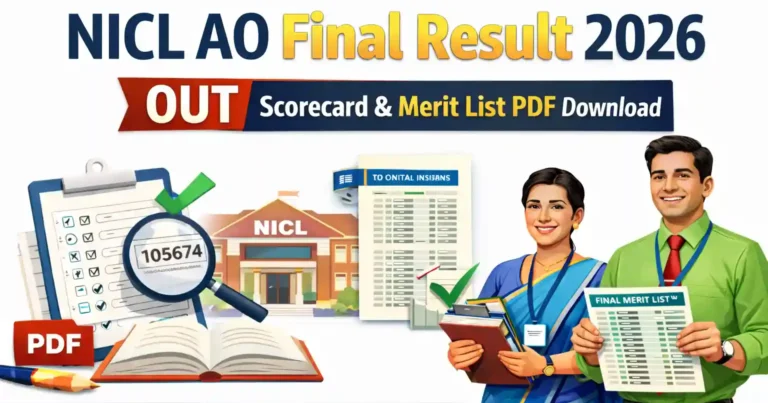 NICL AO Final Result 2026